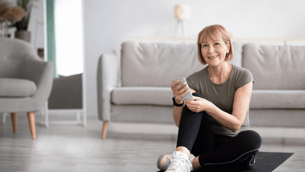 Lifestyle imagery used to support ViViRA’s communication strategy and engage the target audience in a home-training context.